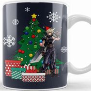 Baskı Dükkanı Cloud Strife Around the Christmas Tree Final Fantasy Kupa