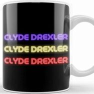 Baskı Dükkanı Clyde Drexler Basketball Gifts Vintage Retro Rainbow Quotes For Boys And Ddad Kupa