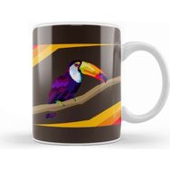 Baskı Dükkanı Colorful Tukan Birds In Pop Art Design Kupa