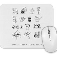 Baskı Dükkanı Cool Stuff Branca Mouse Pad
