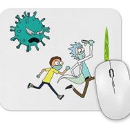Baskı Dükkanı Corona With Ricky ve Morty Mouse Pad