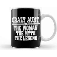Baskı Dükkanı Crazy Aunt the Woman Myth Legend Funny Auntie Kupa