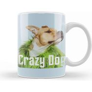 Baskı Dükkanı Crazy Dog Gift Kupa