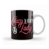 Baskı Dükkanı Crazy Lady Rad Tech Radiologist Radiographer Medicine Kupa