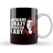 Baskı Dükkanı Crazy Redhead Lady Ginger Girl Girlfriend Red Orange Haired Kupa