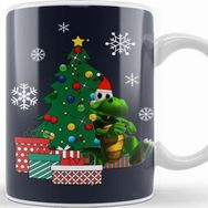 Baskı Dükkanı Croc Around The Christmas Tree Kupa
