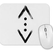 Baskı Dükkanı Çukur Dövme İllustrasyon Mouse Pad