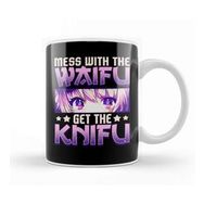 Baskı Dükkanı Cute Anime Mess With The Waifu Get The Knifu Girl Kupa