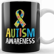 Baskı Dükkanı Cute Autism Awareness Ribbon Autistic Supporter Kupa