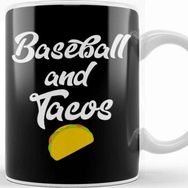 Baskı Dükkanı Cute Baseball and Tacos Base Ball Players Kupa Bardak