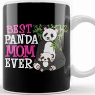 Baskı Dükkanı Cute Best Panda Mom Ever Adorable Panda Family Kupa