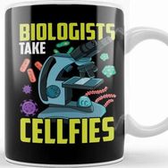 Baskı Dükkanı Cute Biologists Take Cellfies Science Selfies Pun Kupa