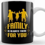 Baskı Dükkanı Cute Family is Always There For You Supportive Kupa