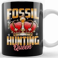 Baskı Dükkanı Cute Fossil Hunting Queen Girls Paleontologist Kupa