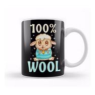 Baskı Dükkanı Cute & Funny 100% Wool Sheeps Are 100 Percent Wool Kupa Bardak