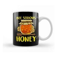 Baskı Dükkanı Cute & Funny Bee Serious Honey Beekeeper Pun Kupa Bardak