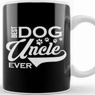 Baskı Dükkanı Cute & Funny Best Dog Uncle Ever Dogsitter Kupa Bardak