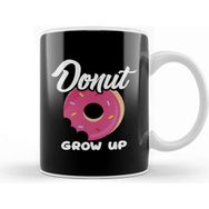 Baskı Dükkanı Cute & Funny Donut Grow Up Pun Do Not Grow Up Joke Kupa Bardak
