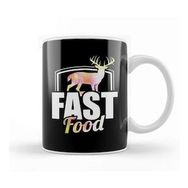 Baskı Dükkanı Cute & Funny Fast Food Buck Hunting Deer Hunter Kupa Bardak