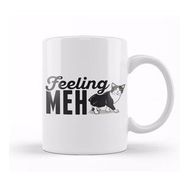 Baskı Dükkanı Cute & Funny Feeling Meh Kitty Adorable Cat Kupa Bardak