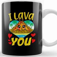 Baskı Dükkanı Cute Funny I Lava You Volcano Valentine S Day Kupa
