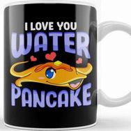 Baskı Dükkanı Cute Funny I Love You Water Pancake Stingray Pun Kupa