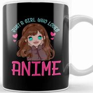Baskı Dükkanı Cute Funny Just A Girl Who Loves Anime Manga Kupa