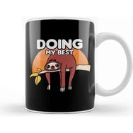 Baskı Dükkanı Cute Funny Sloth Doing My Best Slothing Slowly Kupa
