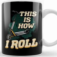 Baskı Dükkanı Cute Funny This Is How I Roll Rolling Pin Baker Pun Kupa