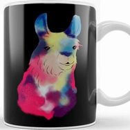 Baskı Dükkanı Cute Galactic Llama Space Exploration Lama Kupa