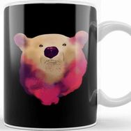 Baskı Dükkanı Cute Galactic Polar Bear Space Exploration Kupa