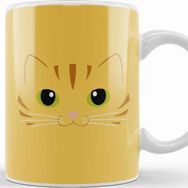 Baskı Dükkanı Cute Ginger Cat Ginger Stripped Cat Kupa