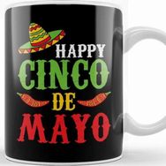 Baskı Dükkanı Cute Happy Cinco De Mayo Sombrero Peppers May 5th Kupa
