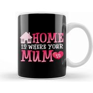Baskı Dükkanı Cute Home is Where Your Mum is Adorable Moms House Kupa