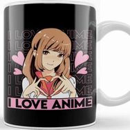 Baskı Dükkanı Cute I Love Anime Girl Japanese Kawaii Obsessed Kupa