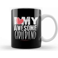 Baskı Dükkanı Cute I Love My Awesome Girlfriend Boyfriends Kupa