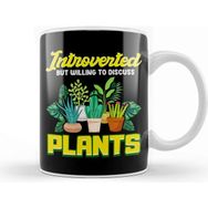 Baskı Dükkanı Cute Introverted But Willing To Discuss Plants Kupa Bardak