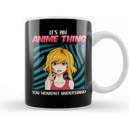 Baskı Dükkanı Cute It's An Anime Thing You Wouldn't Understand Beyaz 330 ml Porselen Kupa