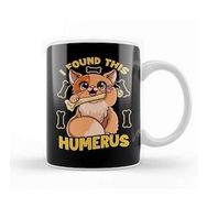 Baskı Dükkanı Cute Kitten I Found This Humerus Funny Cat Pun Beyaz 330 ml Porselen Kupa