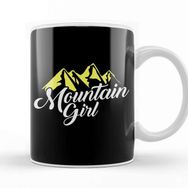 Baskı Dükkanı Cute Mountain Girl Hiking Hiker Adventure Nature Kupa Bardak