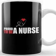 Baskı Dükkanı Cute Proud To Be A Nurse Registered Rn Nursing Kupa