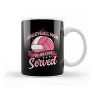 Baskı Dükkanı Cute Volleyball Mom You Just Got Served Pun Kupa Bardak