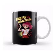 Baskı Dükkanı Cute Waifu Material Adorable Anime Girl Kawaii Kupa Bardak