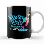 Baskı Dükkanı Cute Water Polo Players Are Mermaids In Battle Beyaz 330 ml Porselen Kupa Bardak
