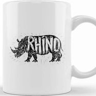Baskı Dükkanı Dabbing Rhino Rhinoceros Dab Animal 02 Kupa Bardak
