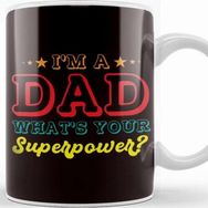 Baskı Dükkanı Dad Power Daddy Papa Poppa Husband Father Stepdad Family Kupa
