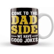 Baskı Dükkanı Dad Side Good Jokes Father Papa Dad Daddy Poppa Stepdad Kupa Bardak