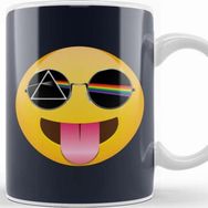 Baskı Dükkanı Dark Side Of The Sticking Out Tongue Emoji Kupa
