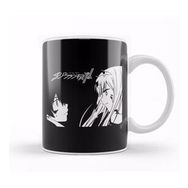 Baskı Dükkanı Darling In The Franxx Anime Art Zero Two Cute Style Beyaz 330 ml Porselen Kupa Bardak