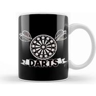 Baskı Dükkanı Darts Dartboard Dart Player Team Throwing Dartist Bullseye Kupa Bardak